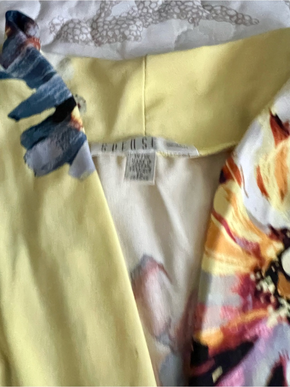 Light Yellow Floral Blazer Jacket